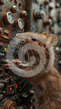 The rat strayed into the switchboard, High Detailed,