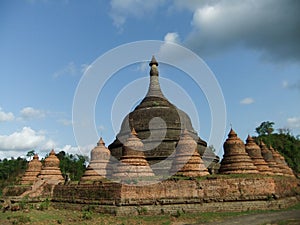 Ratanabon Pagoda in Mrauk U, Rakhine State, Myanmar