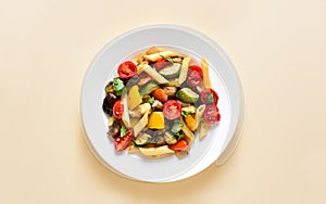 Ratatouille pasta salad