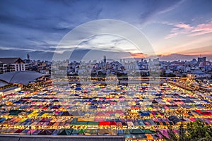 Ratchada Night Market in Bangkok Thailand
