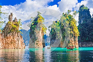 Ratchaprapha dam Khao sok national park at suratthani,Thailand