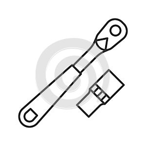 Ratchet linear icon