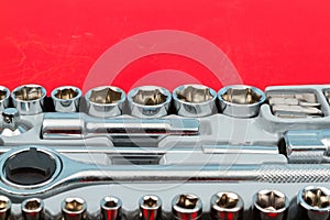 Ratchet and a set of interchangeable heads