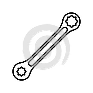 Ratchet tool line style icon