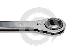 Ratchet wrench in a white background photo