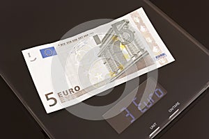 Rate meter, euro devalue photo