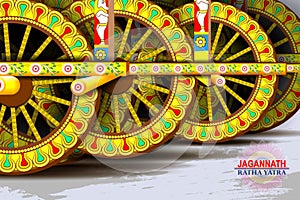 Rath Yatra Lord Jagannath festival Holiday background celebrated in Odisha, India
