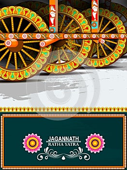 Rath Yatra Lord Jagannath festival Holiday background celebrated in Odisha, India