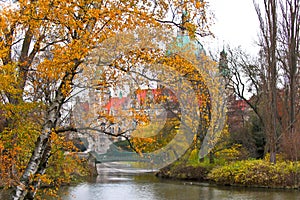 Rathaus from Hanover in autumn photo