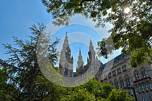 Rathaus Palace in Vienna, Austria