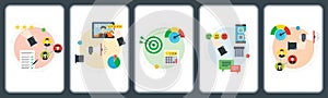 Rating, feedback, customer, testimonial and consulting icons