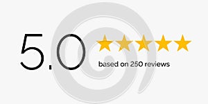 Rating stars 5 rate review vector web ranking star