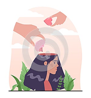 Rationalism set. Logical and structural thinking. Mind behavior