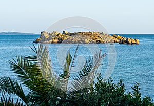 Ratos island at the horizon