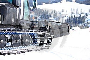 Ratrack on a ski slope