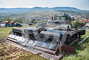 Ratrak, grooming machine. special snow vehicle