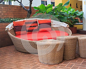 Rattan armchair furniture