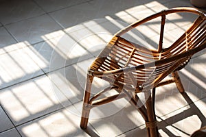 Rattan chair photo