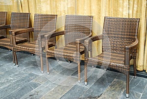 Rattan chairs photo