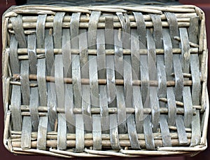 Rattan made from wood. Brown wooden texture background of rattan with natural patterns.