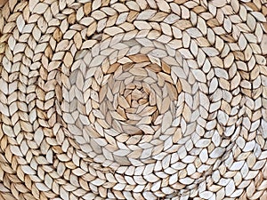 Rattan texture close up