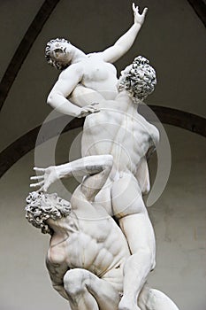 Ratto Delle Sabine. Florence. Italy.