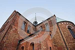 Ratzeburg dom, backside of the cathedral with the ridge turret i