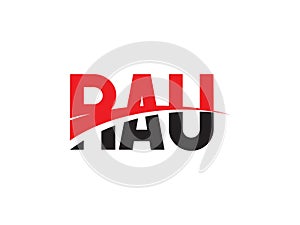 RAU Letter Initial Logo Design Vector Illustration
