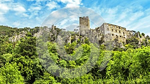 Rauhenstein castle in the district of Baden near Vienna.