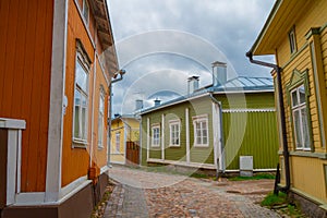 Rauma,Finland - old wooden houses