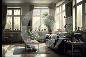 Raumadaptation: Wohnzimmer (panoramisch