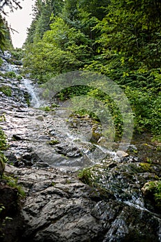 Rausor waterfall, Retezat national park, Romania