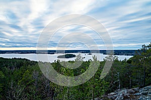 Rautavesi and mount Pirunvuori in Sastamala Finland