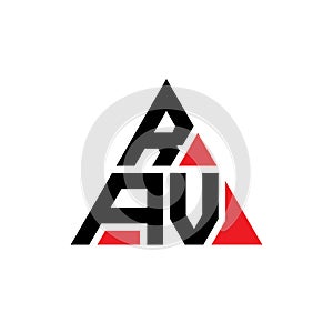 RAX triangle letter logo design with triangle shape. RAX triangle logo design monogram. RAX triangle vector logo template with red