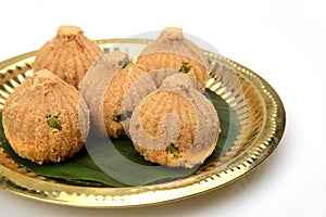 Rava and dry fruits Modak , a Maharashtrian traditional sweet