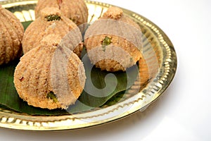 Rava and dry fruits Modak , a Maharashtrian traditional sweet