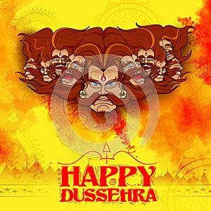 Ravana with ten heads for Dussehra