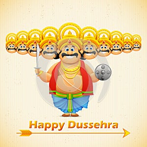 Ravana with ten heads for Dussehra photo