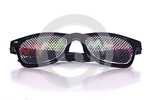 Rave music fancy dress glasses