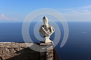 Ravello - Busto sulla Terrazza dell`Infinito di Villa Cimbrone photo