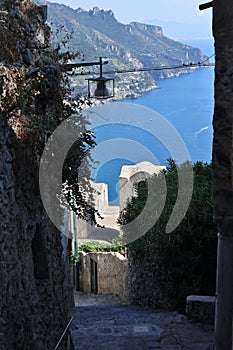 Ravello - Scorcio panoramico da Via della Annunziata