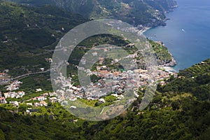 Ravello view looking towards Maiori and Minori photo