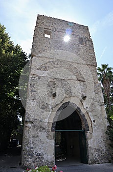 Ravello â€“ Torre di ingresso di Villa Rufolo in Piazza Duomo