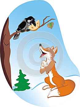 Raven_and_a_fox