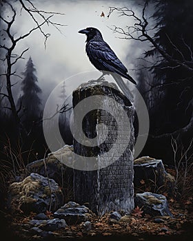 The Raven on the Pedestal photo