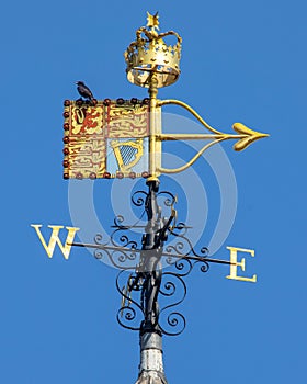 Raven and Royal Standard Weathervane at the Tower of London