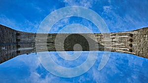 Ravenna Bridge Viaduct. Artistic creative photo from the underside of a old Viaduct in the Black Forest of Germany