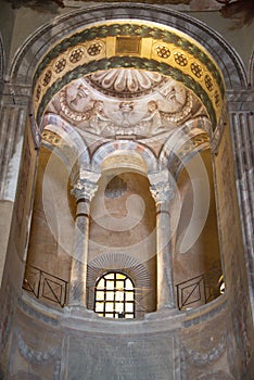 Ravenna, Italy - 7 july 2016 - Mosaics Byzantines