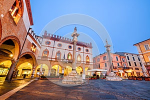 Ravenna, Italy at Piazza del Popolo With the Venetian Columns photo