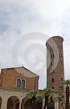 Ravenna, RA, Italy - April 27, 2024: Church of Saint Apollinare Nuovo